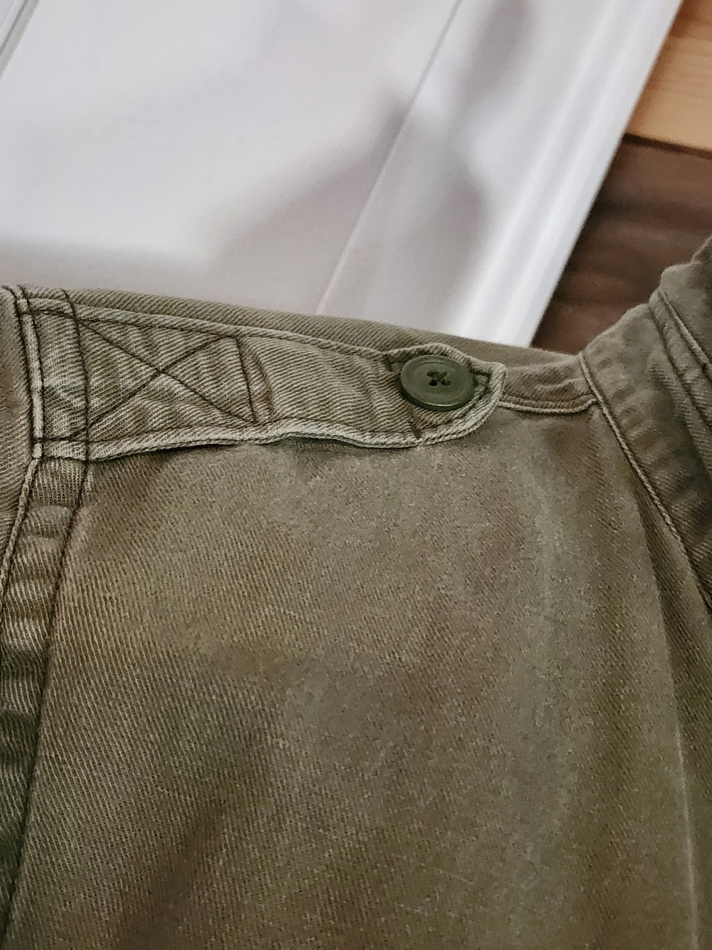 Express Olive Green Military-Style Field Jacket - Picture 3 of 10
